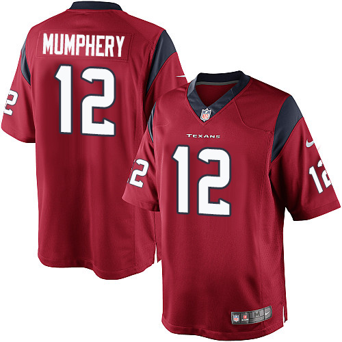 Men's Limited Keith Mumphery Nike Jersey Red Alternate - #12 NFL Houston Texans